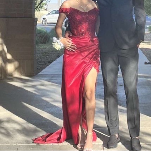 Corset Prom Dress - Picture 2 of 5